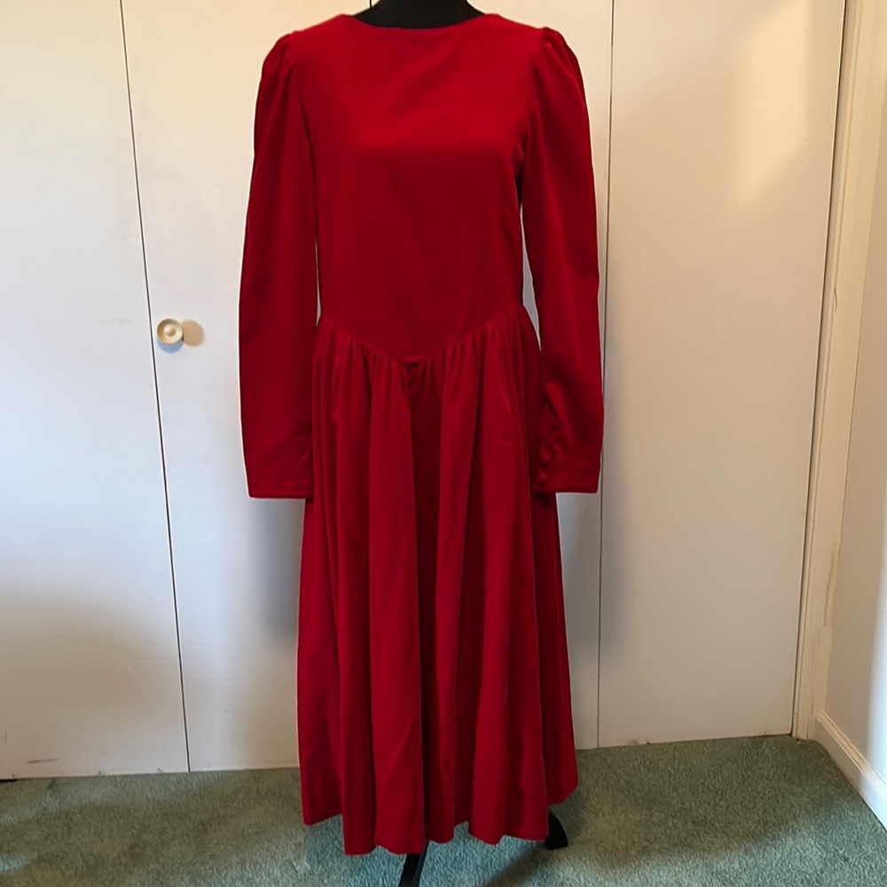 Laura Ashley velvet dress